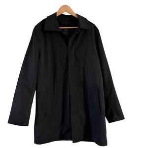 Tumi Tech Black Car Coat Driving Rain Men's Jacket Coat Size Medium